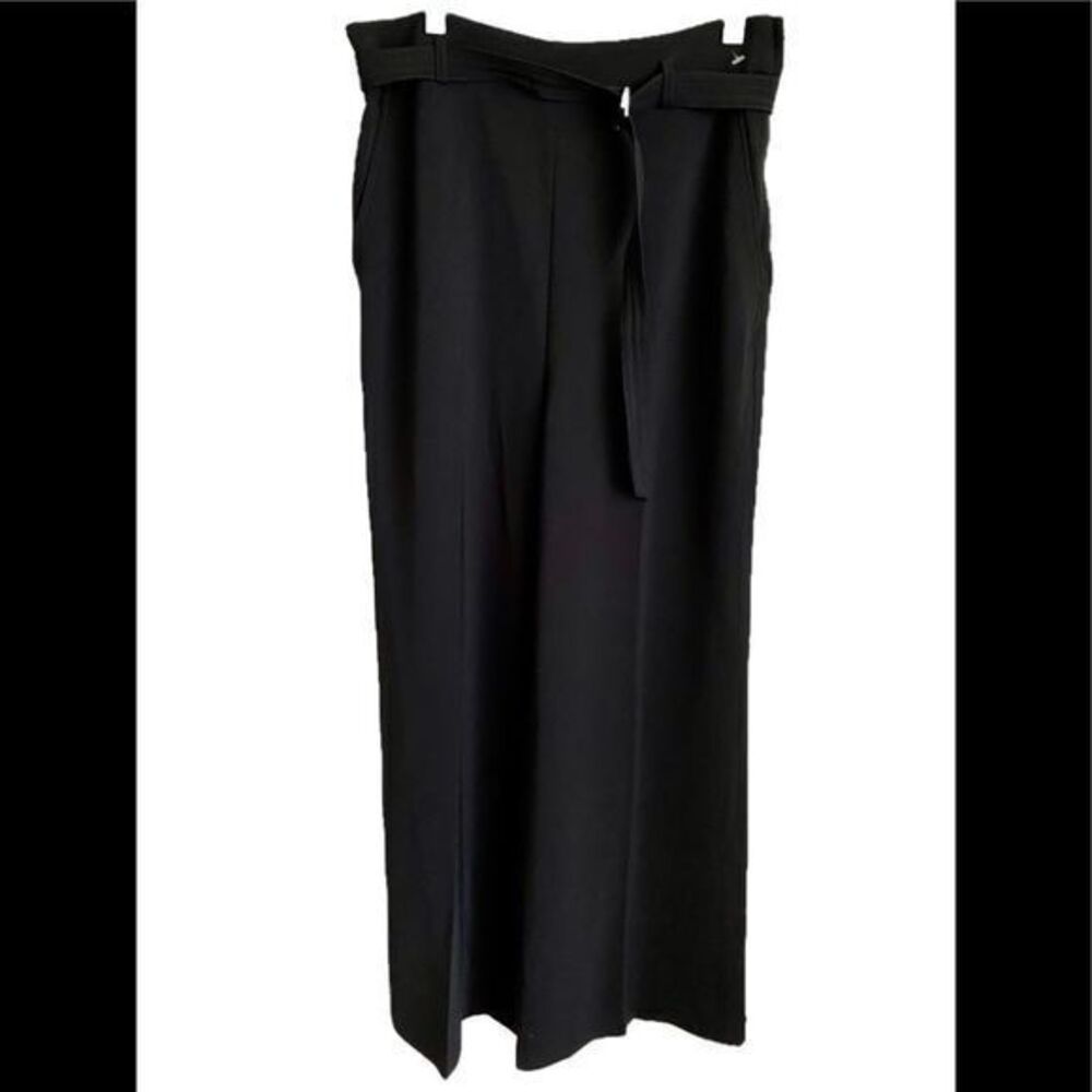 H&M Wide leg Pant -8 black , poly blend NWOT